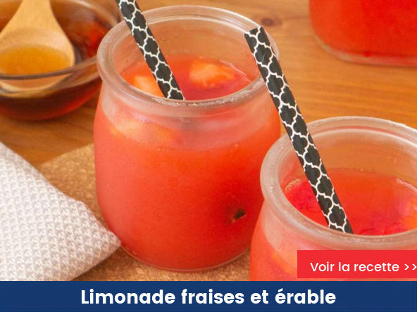 Limonade fraises et érable